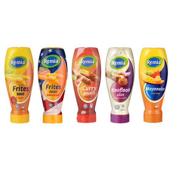 Remia SET van 5 verschillende sauzen sauzen a 500ml