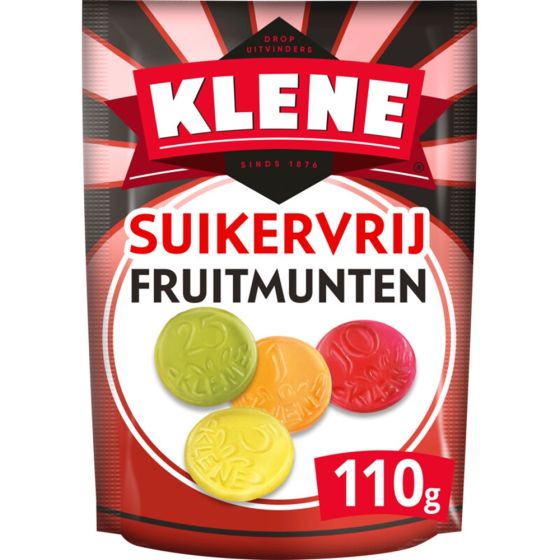 Klene Fruitmunten Winegums Suikervrij 105g
