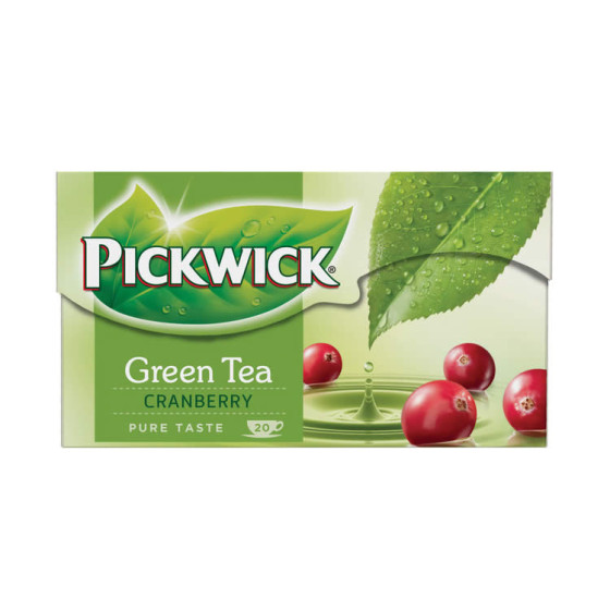 Pickwick Groene Thee Cranberry 20 st a 1,5g