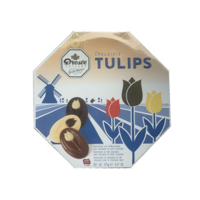 Droste Tulips Tulpenchocolade melk-puur en witte...