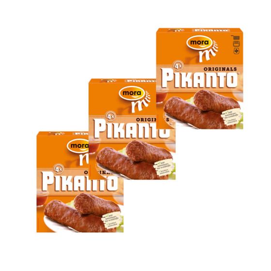 3 x Mora Pikanto - gehaktstaaf 4 x 100g