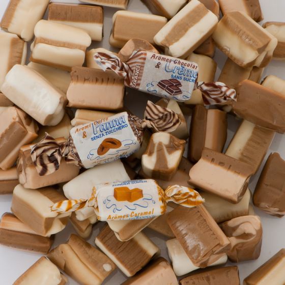 de Bron Caribean & Cream Toffees Suikervrij 1 Kg