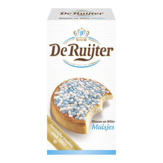 De Ruijter Blauwe en Witte Muisjes 330g
