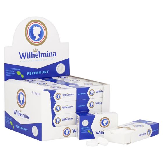 24 x Fortuin Wilhelmina Pepermunt 100g