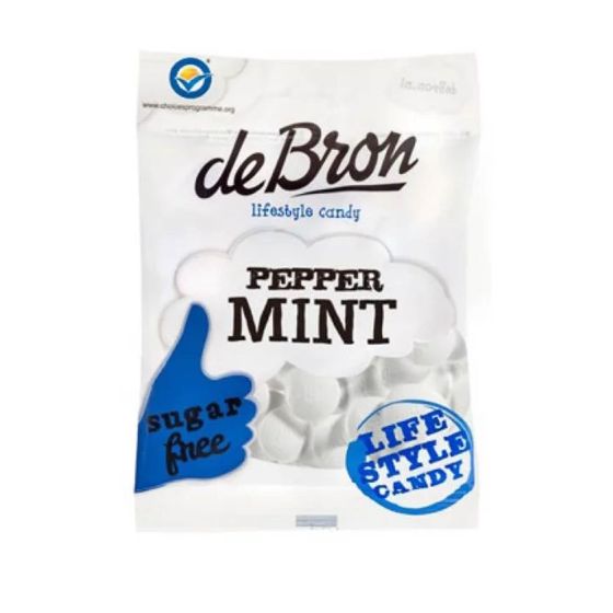 De Bron Pepermunt suikervrij 80g