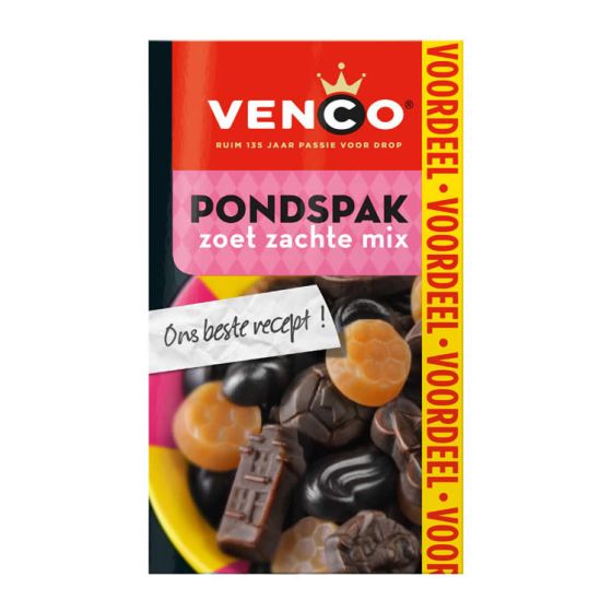 Venco Dropmix Zacht & Zoet Lakritz 440g