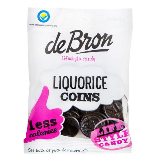 De Bron Muntdrop Zoete drop suikervrij 100g