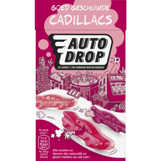 Autodrop Bosvruchtrode Cadillacs 235g