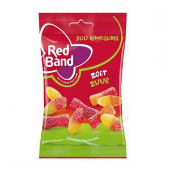 Red Band Winegums Duo Zoet Zuur 120g