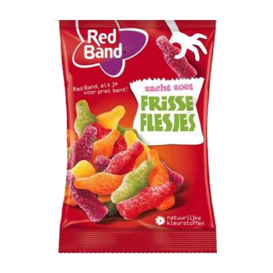Red Band Frisse Zure Flesjes 120g