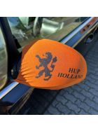 Buitenspiegelhoes Oranje met Leeuw