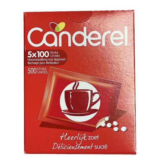 Canderel Navulverpakking ( 5x100 stuks ) 42,5g