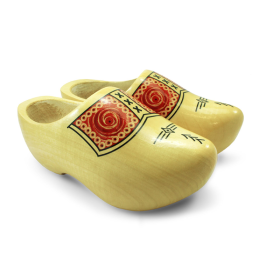 Kopie von Holländische Holzschuhe Klompen Gelb Gr. 41