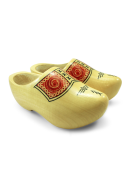 Kopie von Holländische Holzschuhe Klompen Gelb Gr. 41