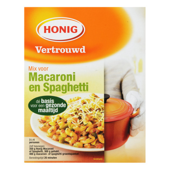 Honig Mix voor Macaroni en Spaghetti 52g