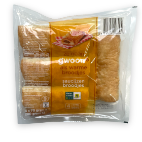 Saucijzenbroodjes Blätterteig mit Hackfleisch 4 Stk....