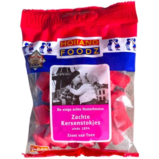 Holland Foodz Zachte Kersenstokjes 110g