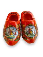 Klomp - Magneetje - Dutch Wooden Shoe Magnet - Oranje
