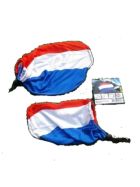 2 Rood Wit Blauw Spiegelhoesjes