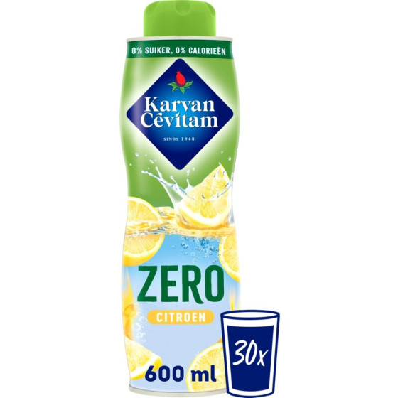 Karvan Cevitam 0 % Suiker Citroen Siroop 600ml