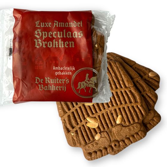 De Ruiters Bakkerij Luxe Amandel Speculaas Brokken 450g