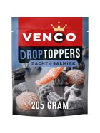 Venco Droptoppers Zacht & Salmiak 205g