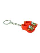 Sleutelhanger klompjes - 2 klompjes - Kleur: oranje