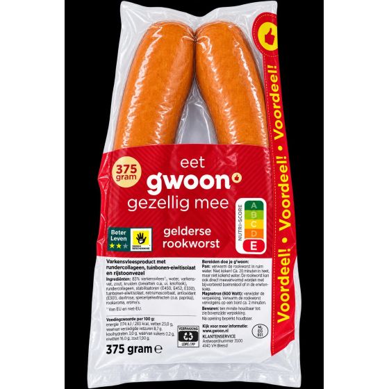 Gwoon Rookworst 375g