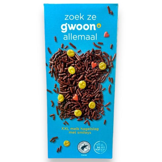 Gwoon Hagelslag Melk Smileys 550g