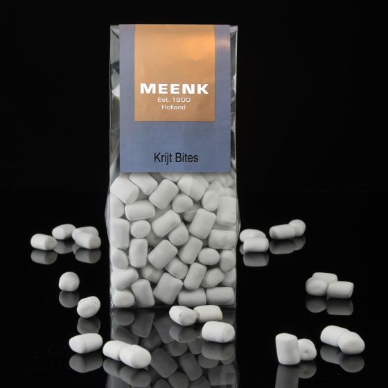 Meenk Krijt bites wit  170g