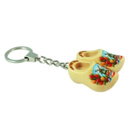 Sleutelhanger klompjes - 2 klompjes - Kleur: Gelakt