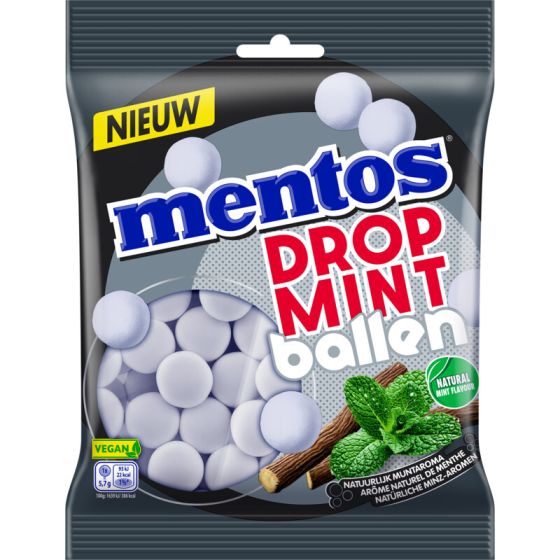 Mentos Dropmintballen 220g