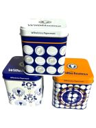 3x 100g Wilhelmina Pepermunt in decoratief metalen blik