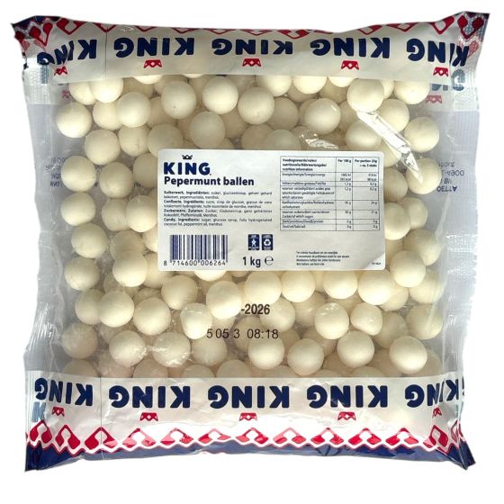 King Pepermunt Ballen 1kg