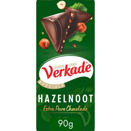 Verkade Specials Melkchokolade Hazelnoot 90g (THT 30.04.2026)