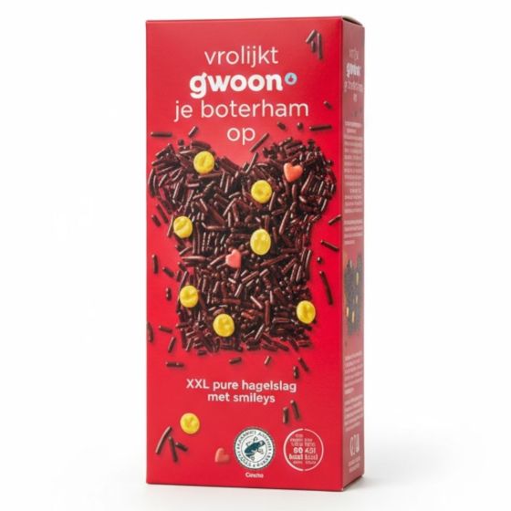 Gwoon Hagelslag Puur Smileys 550g