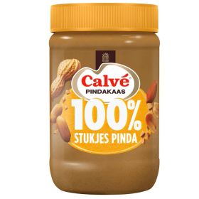 Calve 100% Pindakaas grof gemalen met stukjes 600g