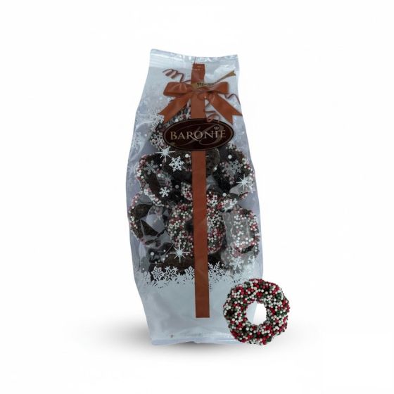 Baronie Gevulde Kerstkransen Puur rood-wit-groen 200g