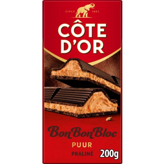 Bon Bon Bloc Praline Puur 200 g