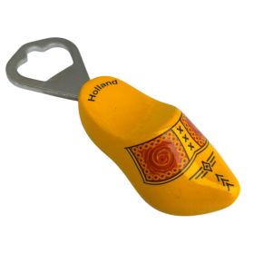 Flesopener "Klompje" in geel
