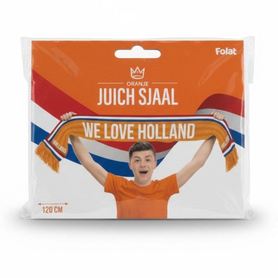Oranje Sjaal We love Holland 120cm