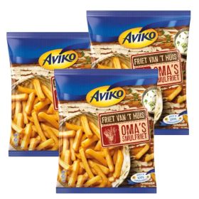 3 x Aviko Omas Smulfrieten Zonnebloem 750g