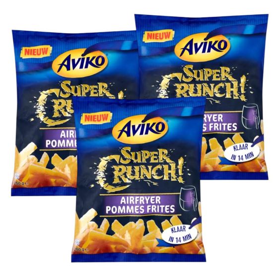 3 x Aviko Super Crunch Airfryer Pommes Frites 750g
