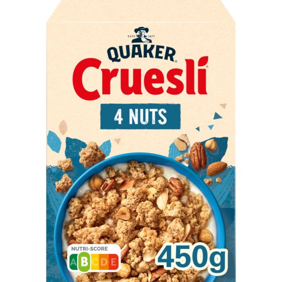 Quaker Cruesli 4 Nuts 450g