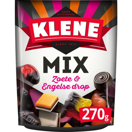 Klene Mix Zoete Drop & Engelse Drop 270g (THT 30.06.2026)