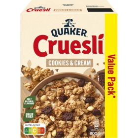 Quaker Cruesli Cookies & Cream 850g