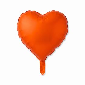 Folieballon Hart Oranje 45cm