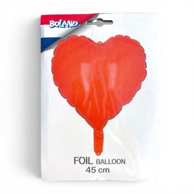 Folieballon Hart Oranje 45cm