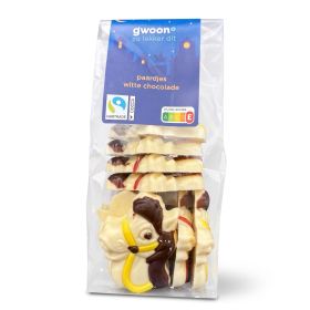 Gwoon Paardjes witte Chocolade 150g