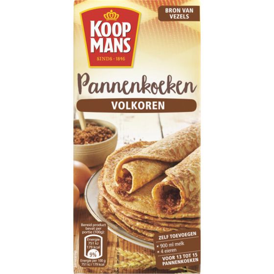 Koopmans Mix voor Pannenkoeken Volkoren 400g